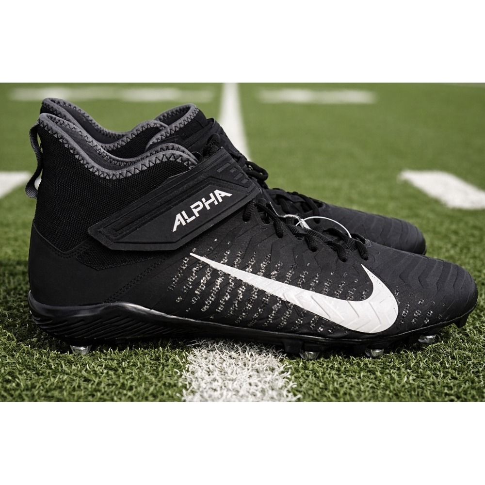 Nike Alpha Menace Pro 2 D NEW Men's Size 15 Black Football Cleats CK4277-001